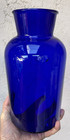 COBALT BLUE INDUSTRIAL LABORATORY 10 1/2" TALL APOTHECARY STORAGE JAR bottle — photo 1