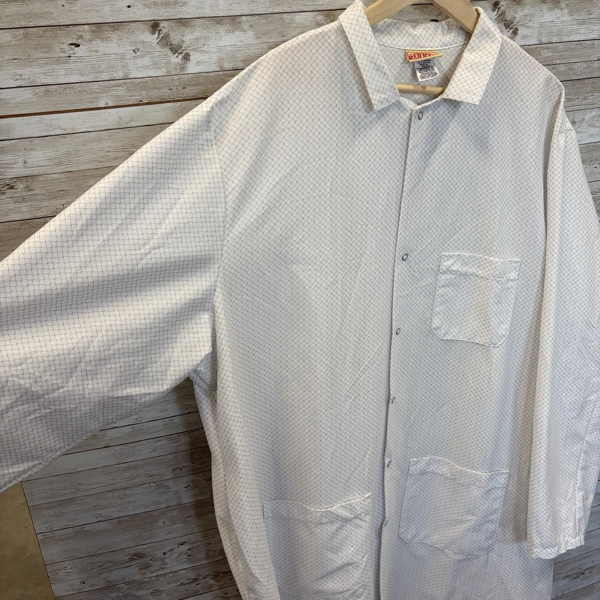 Red Kap KK18 ESD Anti Static Tech Lab Coat White XXL Regular Carbon Nylon