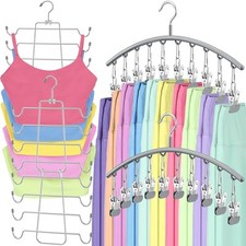 2 Pack Tank Top Hanger and 2 Pack Leggings Organizers Space Saving Sport Bras...