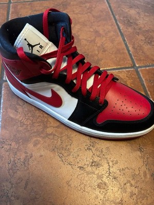 Air Jordan 1 Mid Alternate Bred Toe Size 11.5