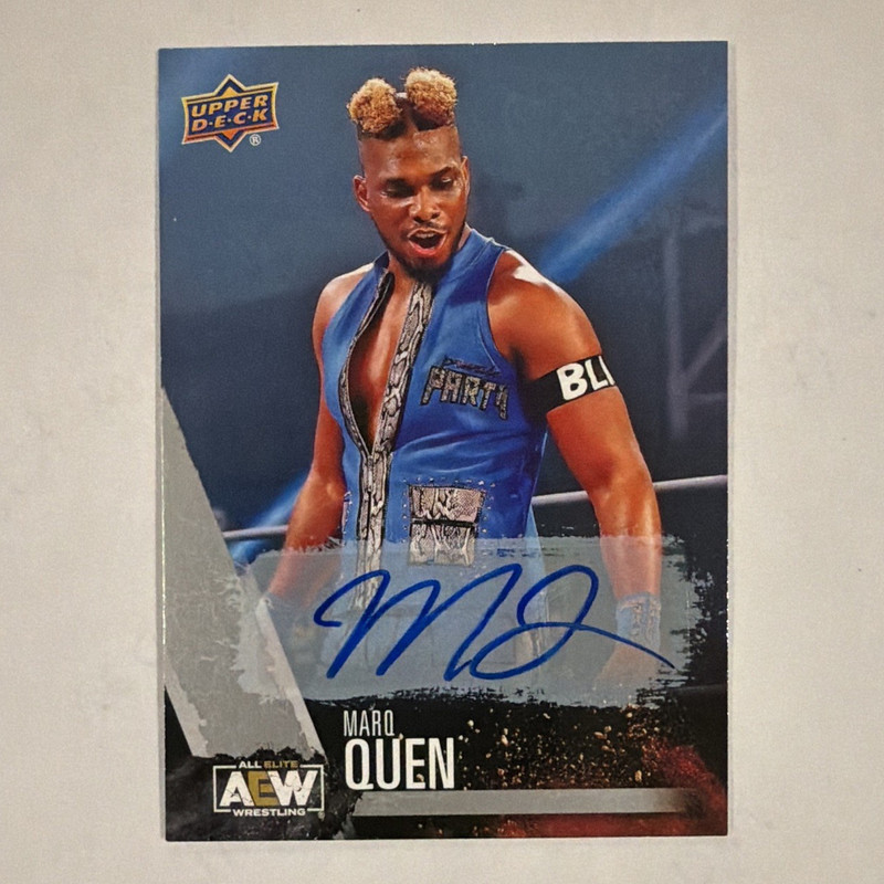 Upper Deck 2021 AEW All Elite Wrestling Marq Quen #24 1st Edition Autograph