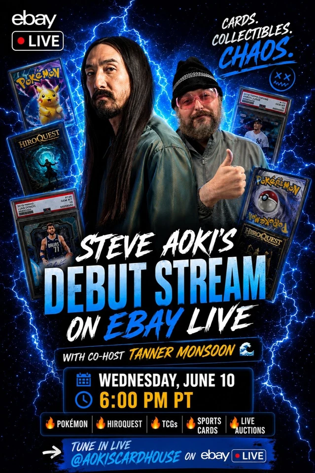 Steve Aoki’s Debut eBay Live Stream ⚡