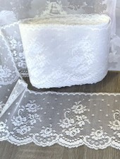 5  Yards of White Trim Lace, 4 Inch Wide 29