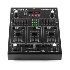 Vonyx STM2270 4-Channel Bluetooth PA Mixer with USB MP3 & Sound Effects
