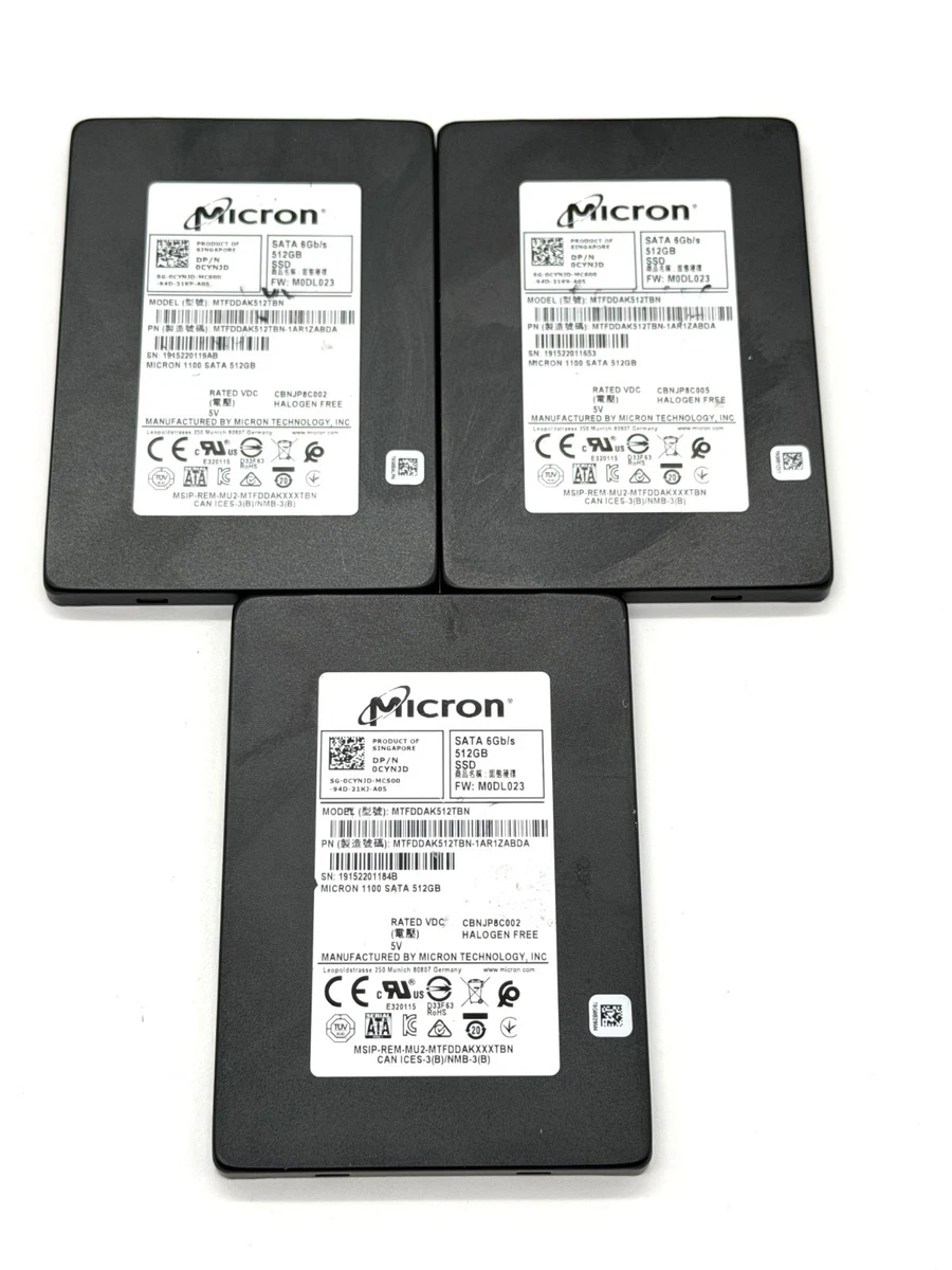 Micron SATA III 512 GB Solid State Drives for sale | eBay