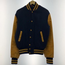 Empire Jacket Varsity Vintage Denim Jacket Orange C Rank No.rs1646