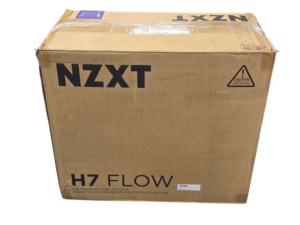 NZXT H7 Flow 2024 ATX Mid-Tower Case – 3x120mm Fans, Airflow, Black - Image 2 of 4