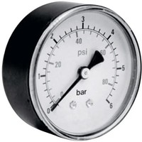 Ich Manometer 306.63.16 Anschluss (Manometer): RüCkseite 0 Bis 16 Bar