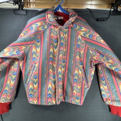 Walls Mountain Jacket Mens Small Southwestern Aztec Navajo 80s 90s Trucker