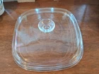 Pyrex A 12 C Clear Glass Square Replacement LID ONLY For Corning Ware 10"
