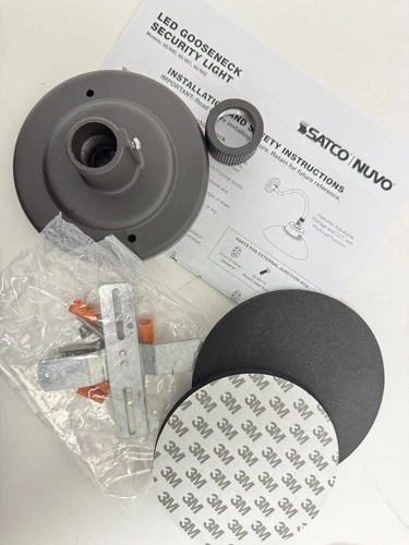 SATCO NUVO 65-662 Gooseneck LED 30W/40W/50W  120-227V Bronze with Photocell CCT - Picture 9 of 19