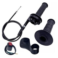 Auto-Moto Twist Throttle Cable Housing Grips Set for Mini Bike Pit Bike Dirt