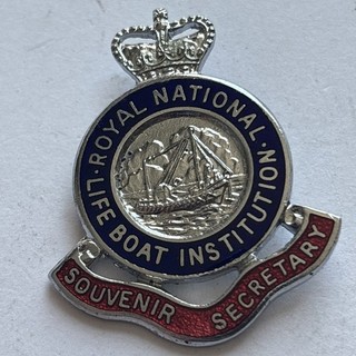 RNLI Metal Badge. Souvenir Secretary.