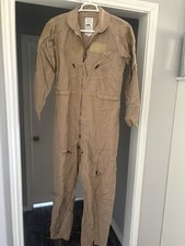 NEW Military CWU-27/P Flyers Coveralls Nomex Flight Suit Tan 40R