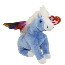 TY Beanie Baby - PEGASUS the Pegasus (6 inch) - MWMTs Stuffed Animal Toy