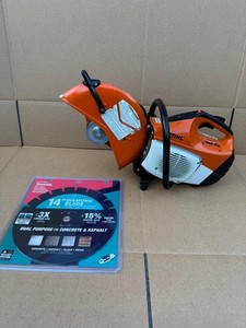 STIHL TS420 Gas-Powered 14'' Concrete Cut-Off Saw w/ New 14" Diamond Blade!!!