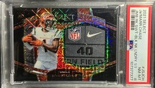 2021 Select Ja'Marr Chase 1/1 Black Prizm Jumbo Rookie Patch NFL NIKE PSA 8