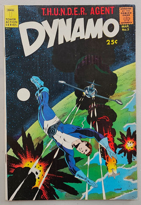 T.H.U.N.D.E.R. AGENT DYNAMO #3 (1967) - Art by Wally Wood - FINE+