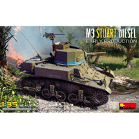 M3 Stuart Diesel Early Production Kit 1:35 Miniart Kit Mezzi Militari -D- Neues