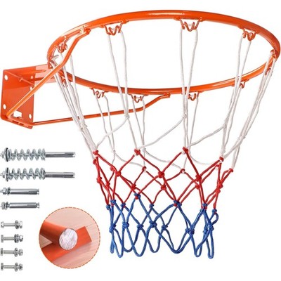 Basketballkorb Wandmontage 45cm Stahl Netz Rostbeständig Indoor Outdoor