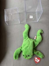Legs the Frog Beanie Baby Plush - 3rd Gen No Star Hang Tag and Tush Tag