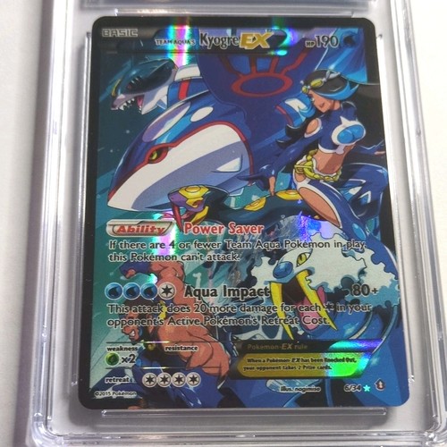 Team Aqua's Kyogre-EX graded CGC 7 for sale on eBay