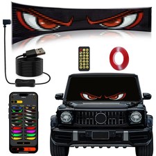 Devil Led Eyes Light for Truck Windshield, 23.4"x4.7" Programmable ojos led para