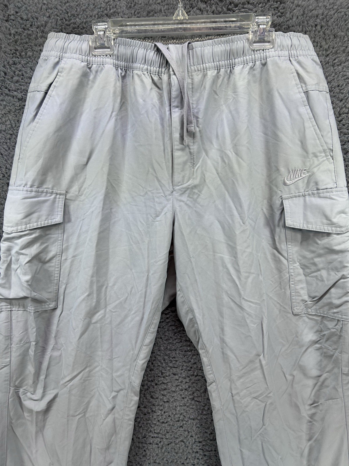 Mens 2xl Gray Elastic Waist Drawstring Tapered Dd5207-355