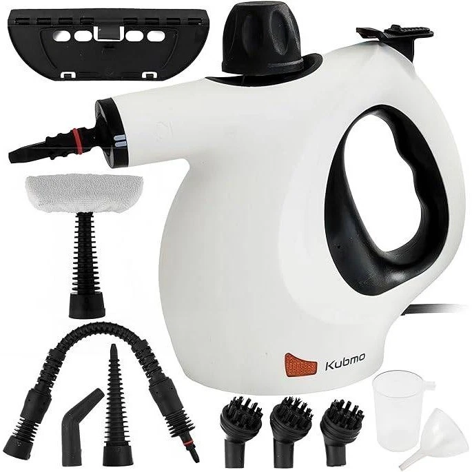 Kubmo Handheld Steamer White High Pressure Multi-Purpose Steam Cleaner Open Box