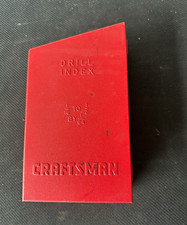 Craftsman Drill Index Metalworking Drill Bit Storage Index Case 1/16-1/2 in