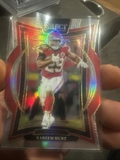 2024 Panini Select - Concourse Kareem Hunt #75 Silver Prizm Die-Cut