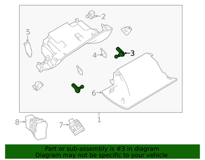Nissan OEM Glove Box-pin 68551EQ00A for sale online | eBay