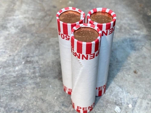 UNSEARCHED WHEAT PENNY white roll with bu uncirculated