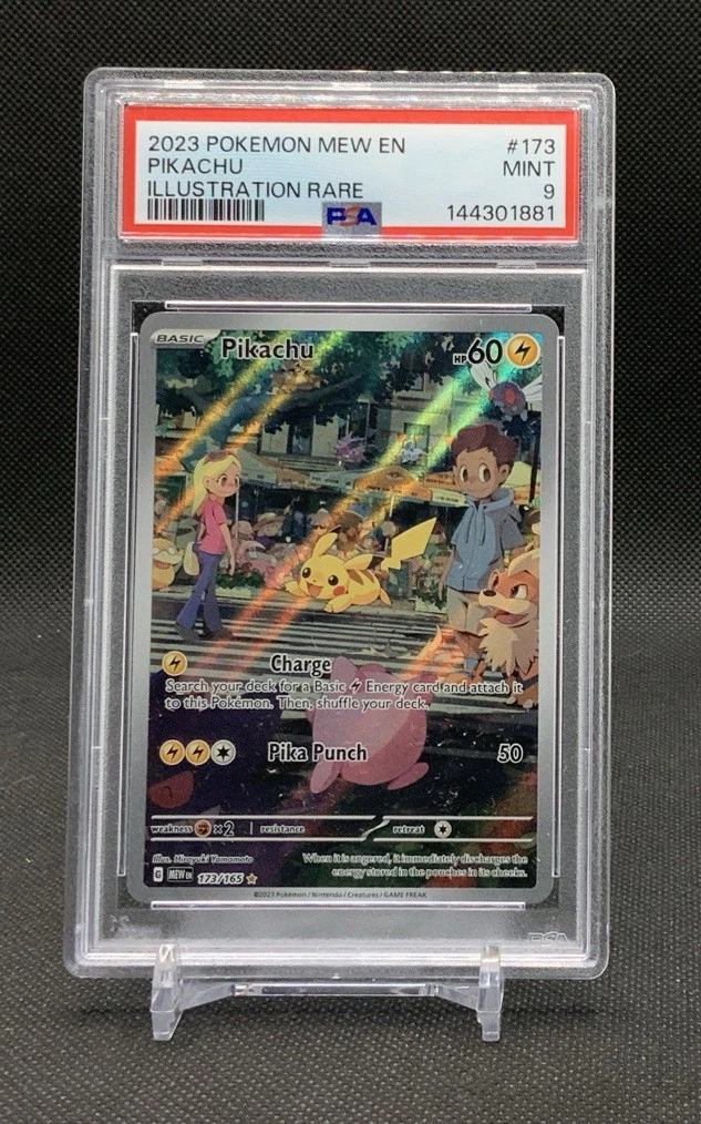 Pikachu Pokémon TCG Grade 9 Rare Individual Collectible Card Game