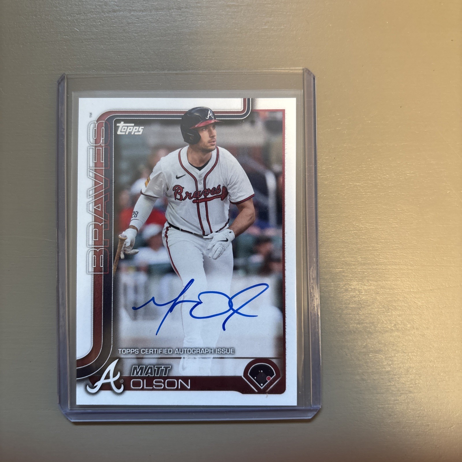 2025 Topps #145 Matt Olson Flagship Real One Autographs Auto Braves
