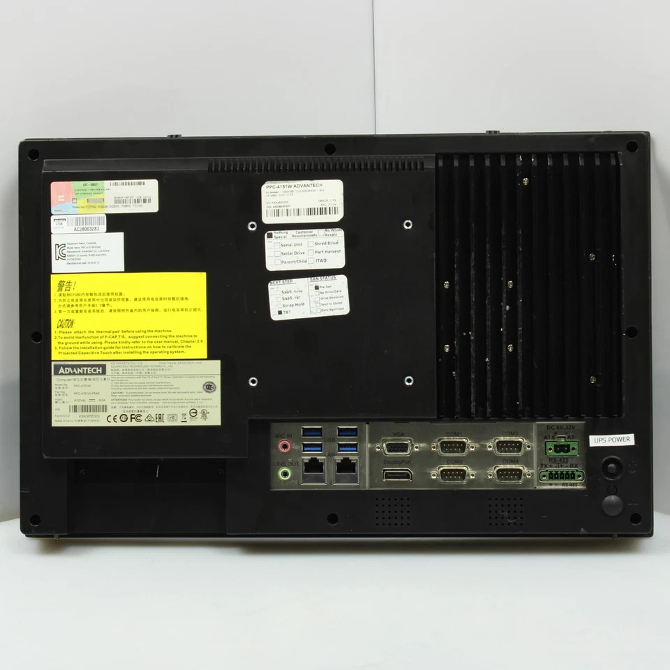 Advantech PPC-4151W Industrial 15.6" LCD Touchscreen Digital Display C - Image 4 of 4