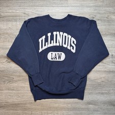Vintage 90s Champion Reverse Weave University of Illinois Law Sweatshirt XL