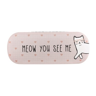 Cutie Cat Meow You See Me Glasses Case Book NEU