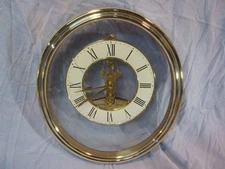 GOLD TONE LINDEN QUARTZ SKELETON WALL CLOCK MADE IN JAPAN BY CUCKOO MFG CO