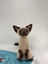 Jellycat Iris Siamese Cat Plush 26CM With Tags + Dust Bag Brand New 