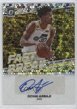 2022 Panini Donruss Optic Fast Break Signatures Ochai Agbaji #FBS-OAG Auto 0l1u