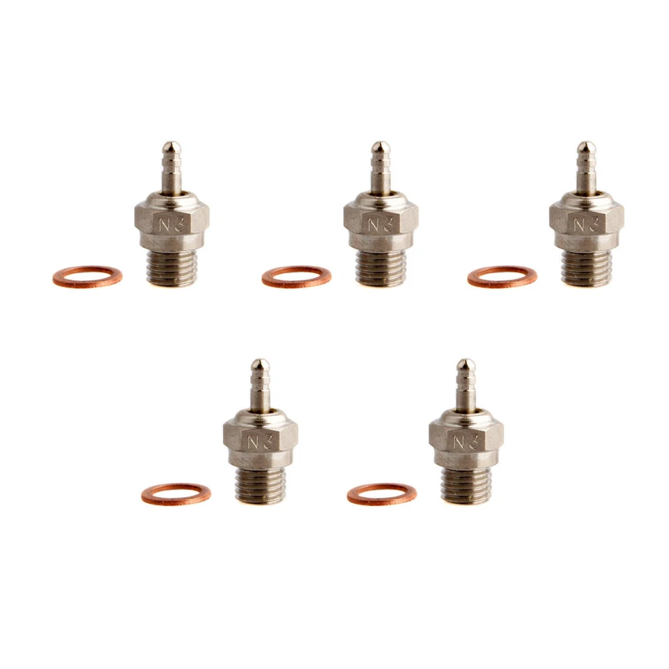5X HSP Super Glow Plug For Nitro RC Car #3 N3 70117 Hot 18 21 Engine Traxxas OS - Image 2 of 4