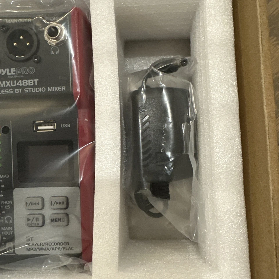 Pyle 4-Ch. Bluetooth Studio Mixer-Pro Audio Digital DJ Console PMXU48BT - Image 3 of 4