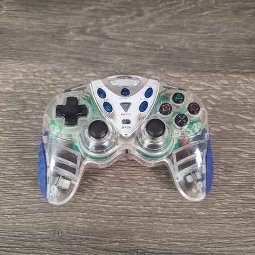 Intec and DreamGear iGlow PS2 PlayStation 2 Wireless Clear Controllers No Dongle - Picture 2 of 20