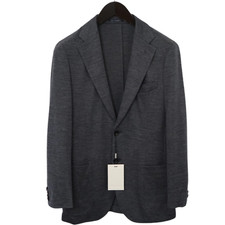 Men Suitsupply Blazer Lazio Patch Unconstructed Unlined Grey Size EU44 UK/US34