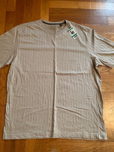 TASSO ELLA ISLAND SUN PROTECTION T-SHIRT FOR MEN GOLD/TAN SIZE LARGE NWT