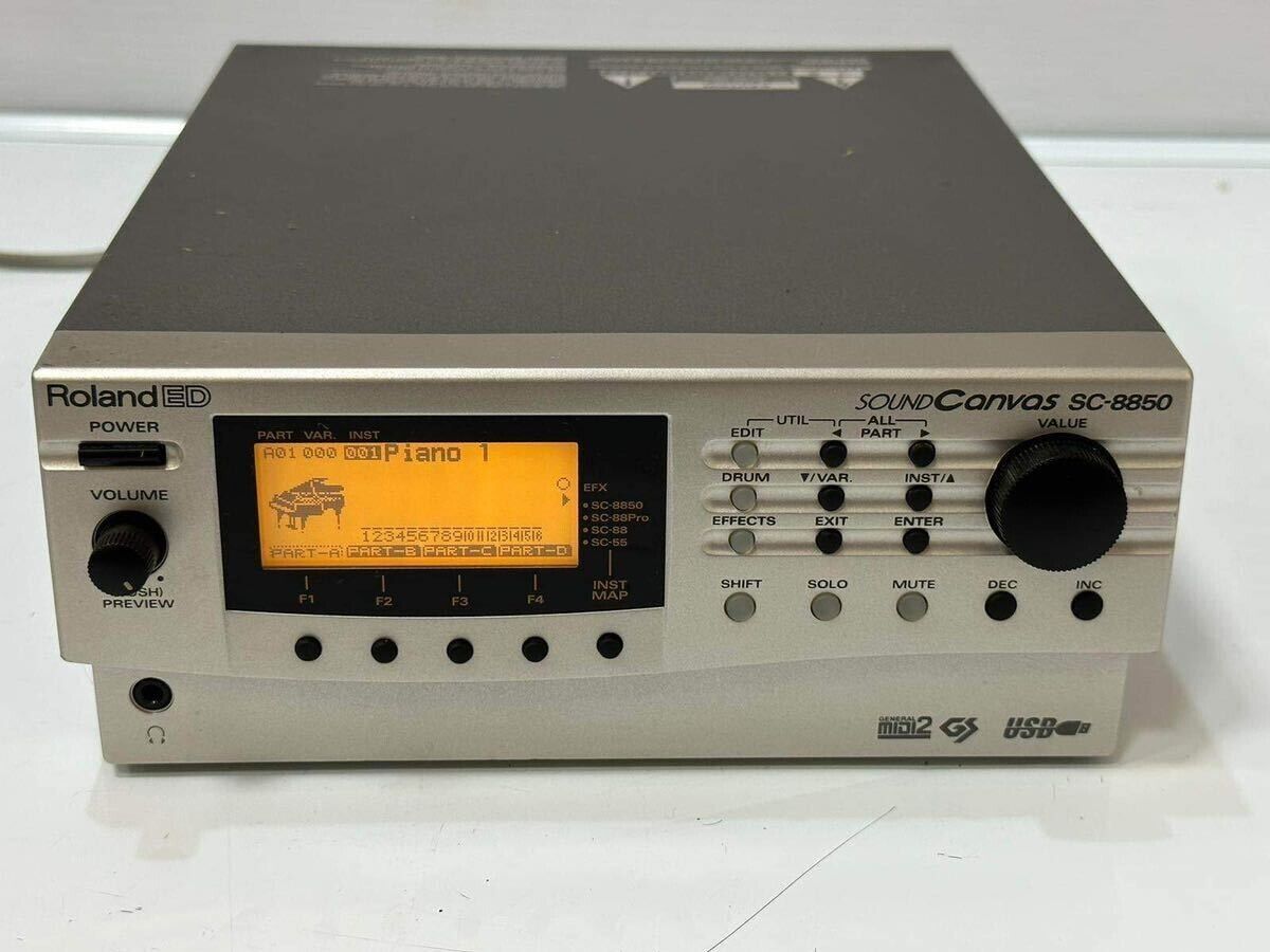 ROLAND SC-8850 Sound Canvas MIDI Sound Module Synthesizer | eBay