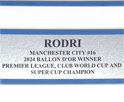 Rodrigo Autographed Manchester City Jersey Ballon d'Or Beckett COA