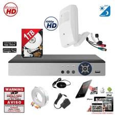 Evertech Analog Night Vision Security Camera w/ 8 Channel DVR 1TB Memory Storage