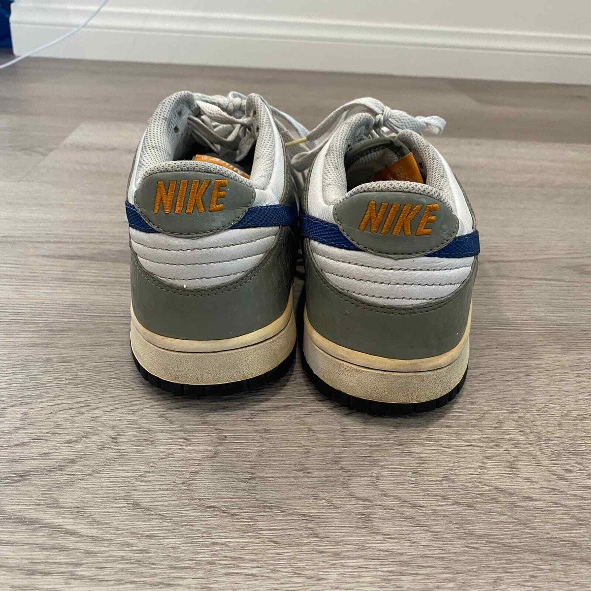 rare Nike SB 2006 Dunk Low White atlantic Blue Future Men display picture 2
